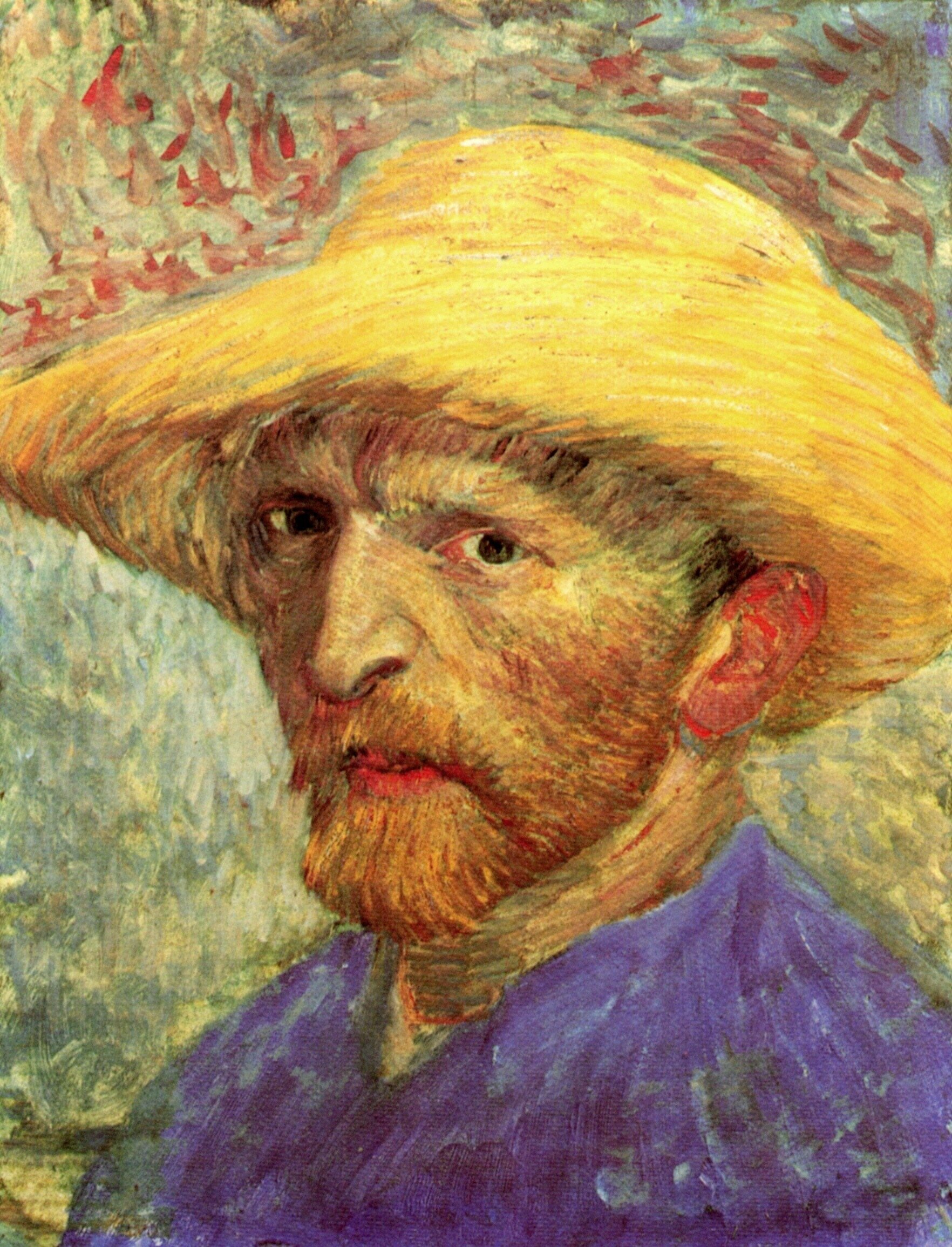  Ван Гог Париж  Автопортрет с соломенной шляпе